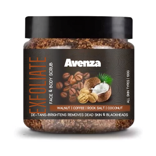 Avenza Coffee, Walnut &amp; Rock Salt Body Scrub